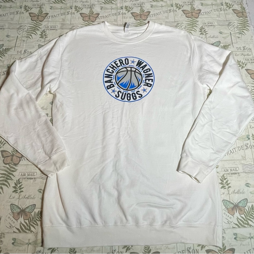 Orlando Magic Banchero Wagner Suggs Crew Neck Sweatshirt‎ white 2XL
